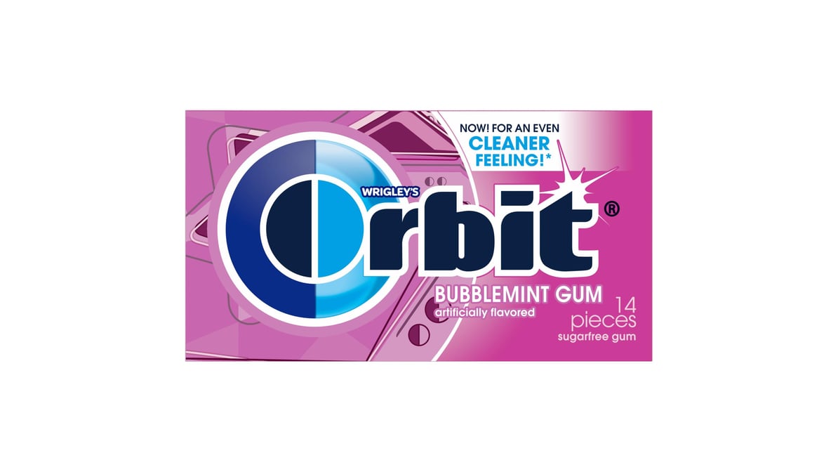 ORBIT Sugarfree Bubblemint Gum (14 ct)