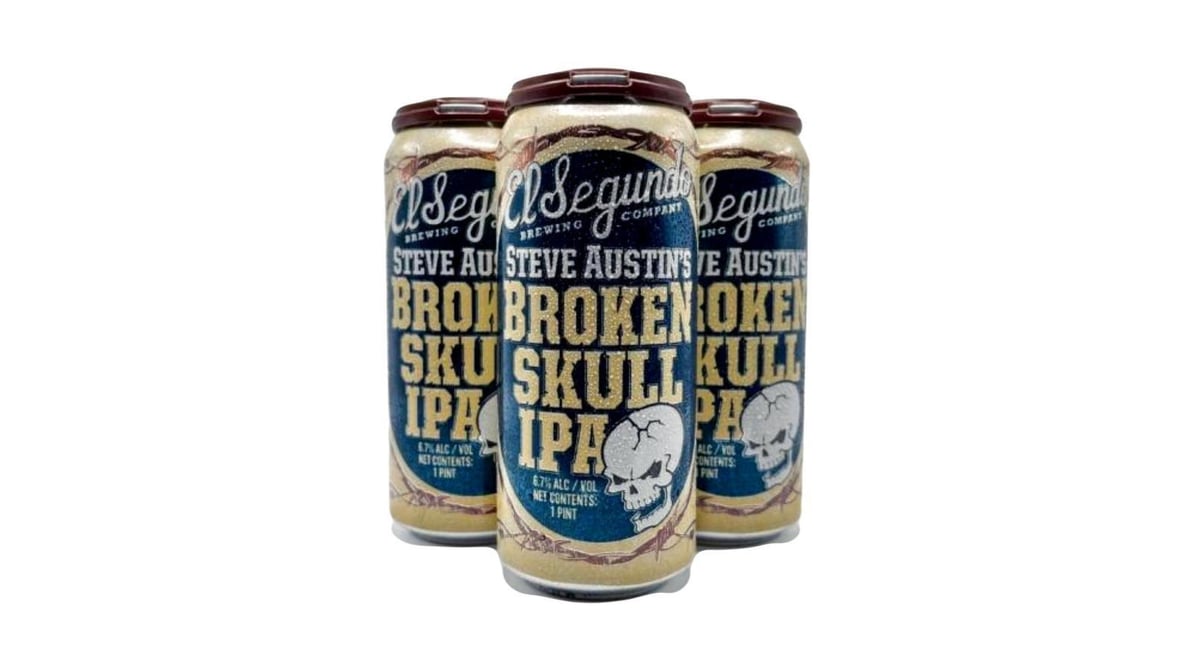 El Segundo Brewing Steve Austin's Broken Skull IPA Cans (16 oz x 4 ct)