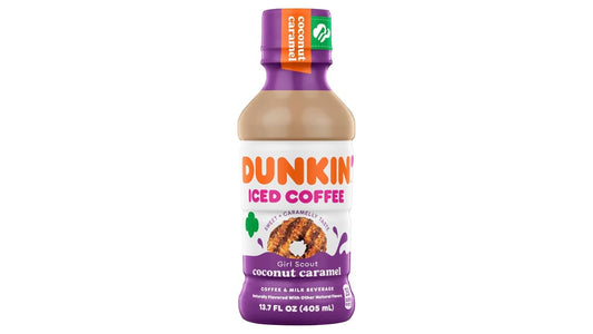 Dunkin' Donuts Girl Scout Iced Coffee & Milk Beverage Coconut Caramel (13.7 oz)