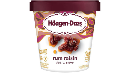 Haagen-Dazs Rum Raisin Ice Cream (14 oz)