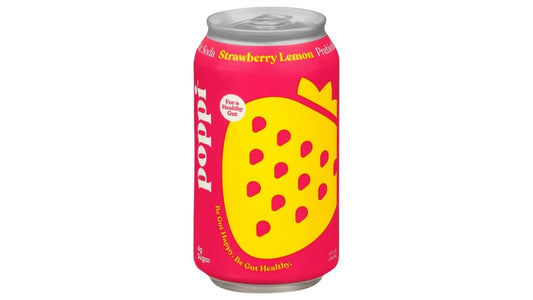 Poppi Strawberry Lemon Prebiotic Soda Can (12 oz)
