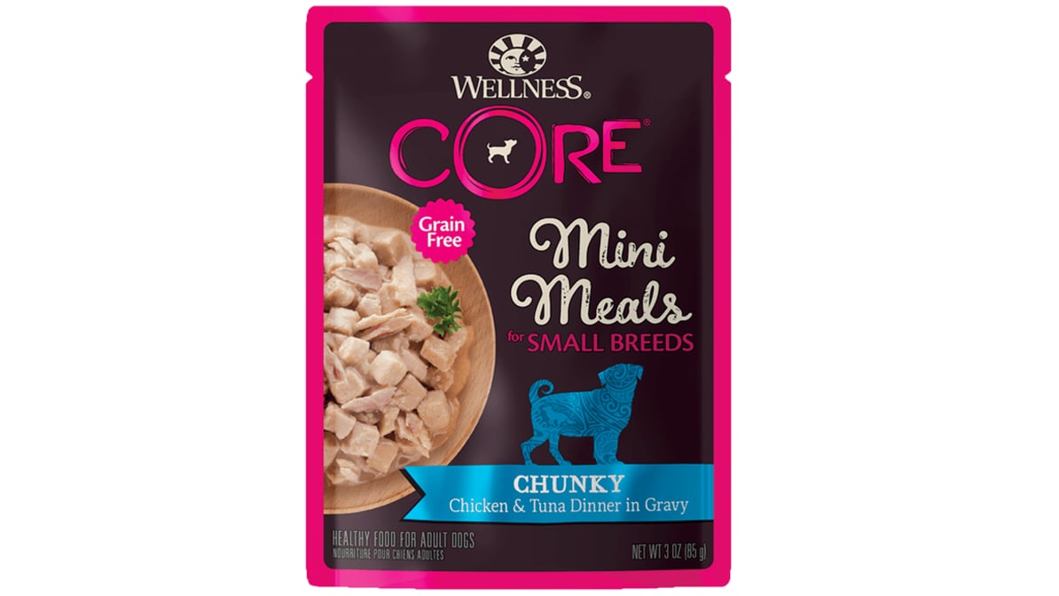 Wellness Mini Meals Breed Wet Dog Food Chunky Variety Pack (3 oz x 12 ct)