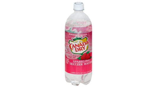 Canada Dry Raspberry Sparkling Seltzer Water Bottle (1 L)