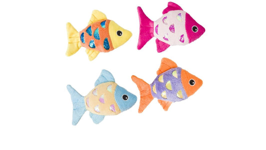 Spot Shimmer Glimmer Fish Assorted Colors Catnip Cat Toy
