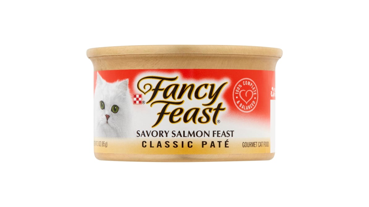 Fancy Feast Classic Pate Savory Salmon Cat Food (3 oz)
