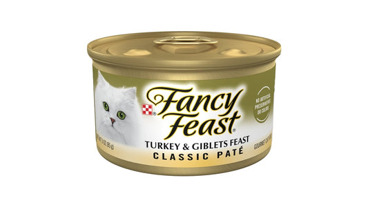 Fancy Feast Turkey & Giblets Classic Pate Gourmet Wet Cat Food (3 oz)
