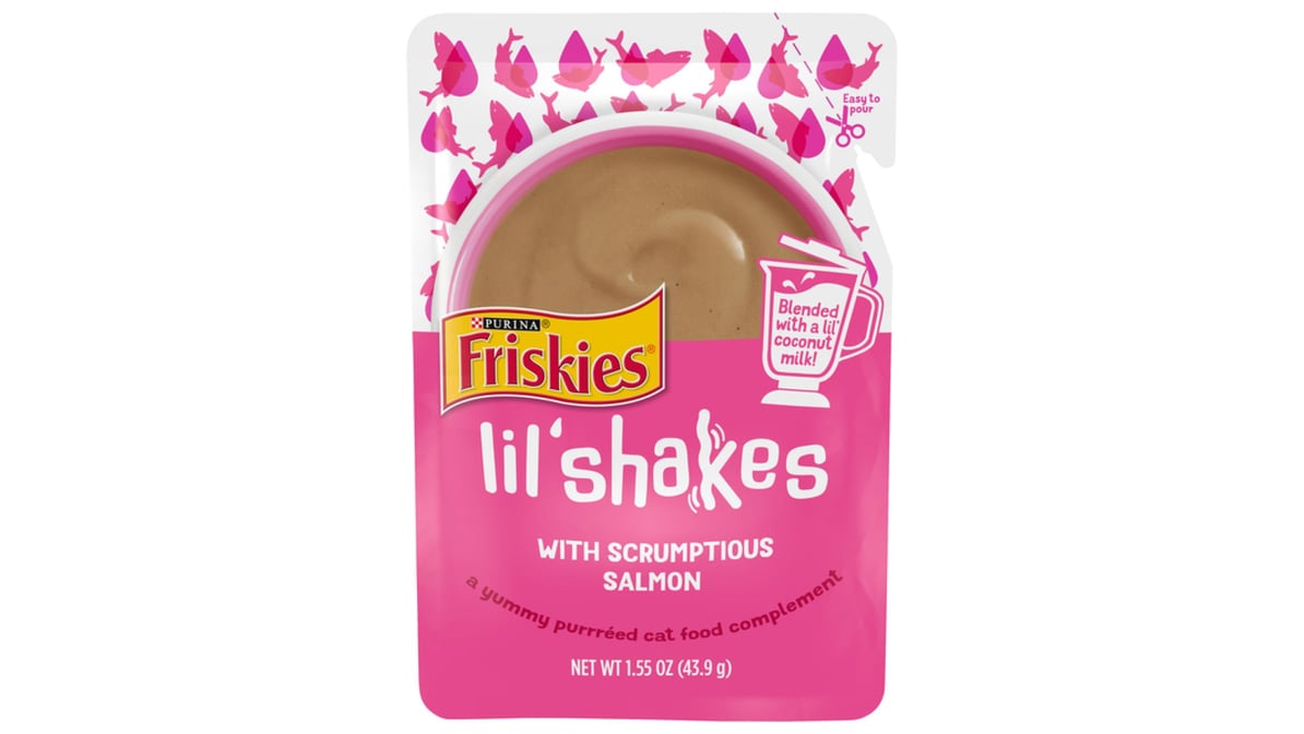 Purina Friskies LilShakes with Scrumptious Salmon Pureed Cat Food (1.55 oz)