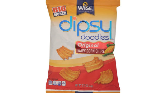Wise Big Munch Dipsy Doodles Original Wavy Corn Chips Bag (2.75 oz)
