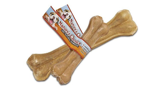 Loving Pets Nature's Choice Dog Treats 10 Rawhide Pressed Bones