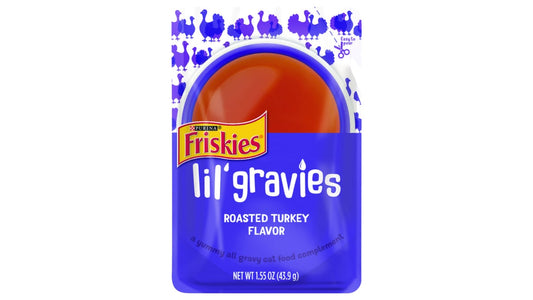 Purina Friskies Lil' Gravies Roasted Turkey Flavor Cat Food Complement Pouch (1.55 oz)