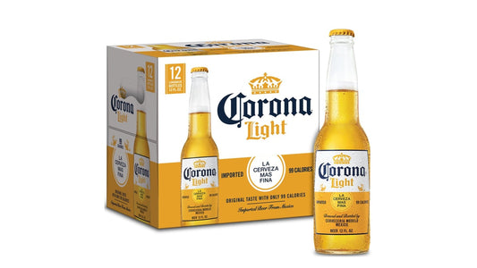 Corona Light Mexican Lager Bottles (12 oz x 12 ct)