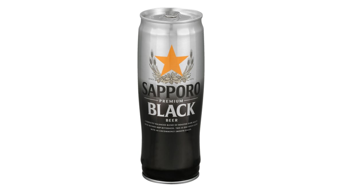 Sapporo Premium Black Lager Can (22 oz)