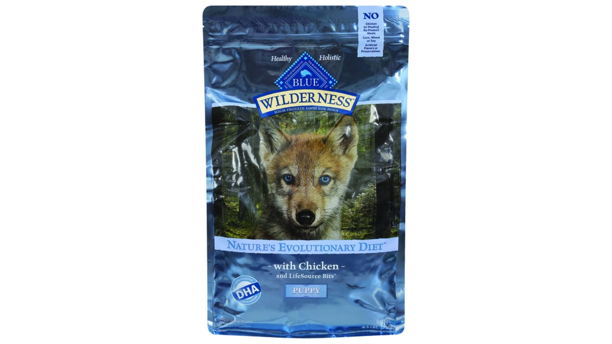 Blue Buffalo Wilderness High Protein Natural Dry Dog Food Puppy Chicken (4.5 lb)