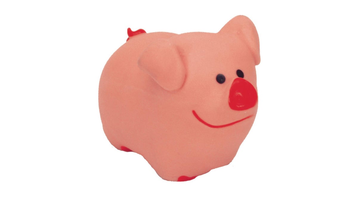 Li'l Pals Latex Pig Dog Toy 3"